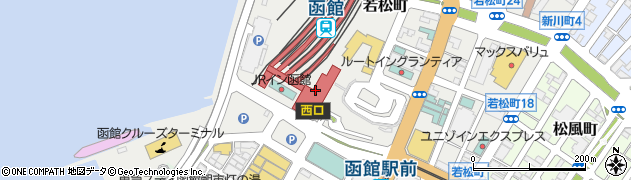 北海道クリーン・システム株式会社　函館支店・函館駅営業所周辺の地図
