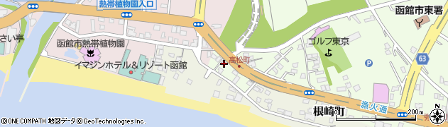 北海道函館市高松町4周辺の地図