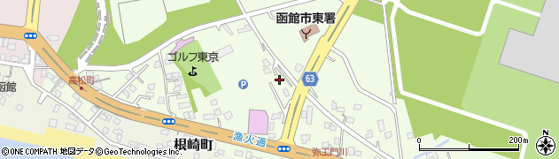 北海道函館市高松町266周辺の地図