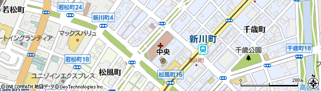 函館中央郵便局 ＡＴＭ周辺の地図