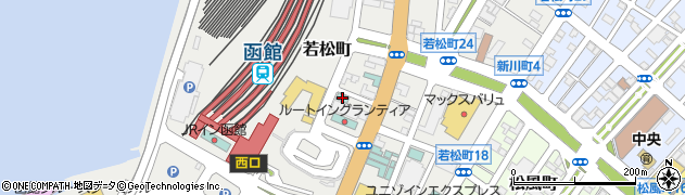函館ホテル駅前周辺の地図