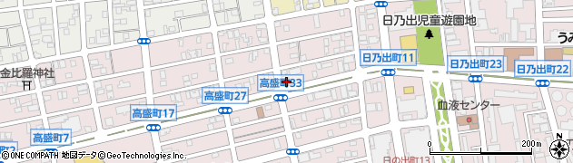 函館日乃出郵便局周辺の地図
