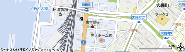 東本願寺周辺の地図
