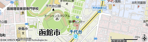 千代台公園テニスコート横トイレ周辺の地図