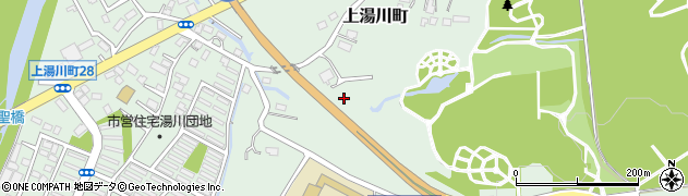 北海道函館市上湯川町周辺の地図
