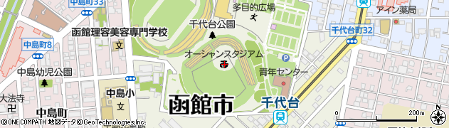 千代台公園野球場（オーシャンスタジアム）周辺の地図
