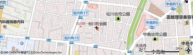 北海道函館市松川町周辺の地図