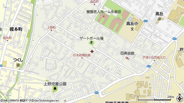 〒042-0954 北海道函館市上野町の地図