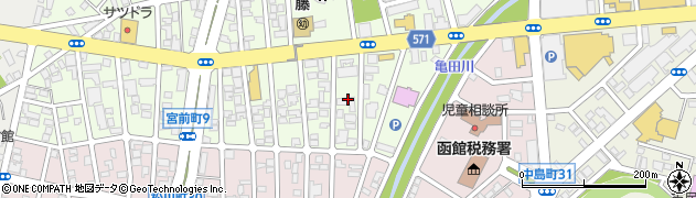 北海道函館市宮前町3周辺の地図