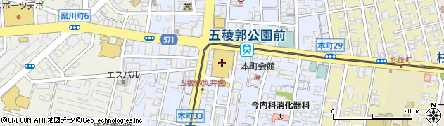 函館栄好堂丸井今井店周辺の地図