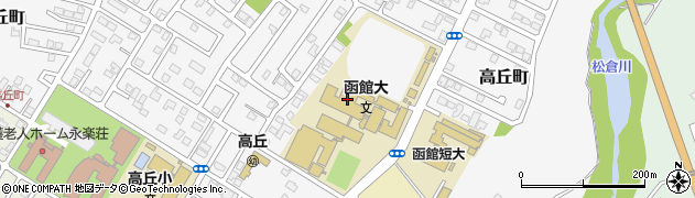 函館大学周辺の地図