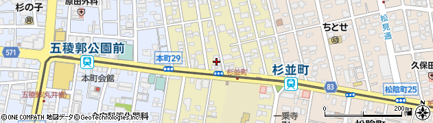 北海道中央警備保障株式会社　函館支社周辺の地図
