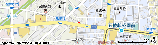 ＳＢＩマネープラザ株式会社函館支店周辺の地図