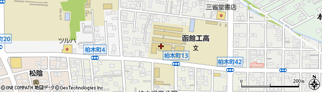 函館工業高校周辺の地図
