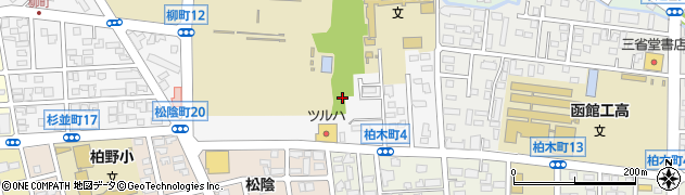 北海道函館市柳町周辺の地図