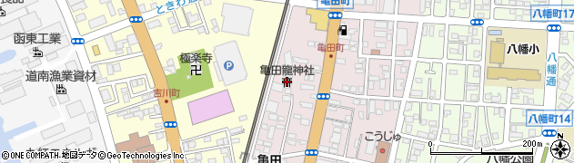 亀田龍神社周辺の地図
