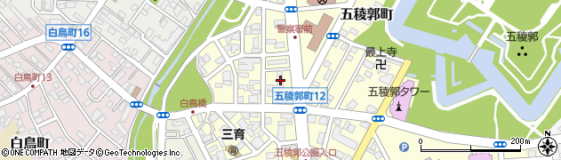 炭火焼肉屋さかい 函館五稜郭店周辺の地図