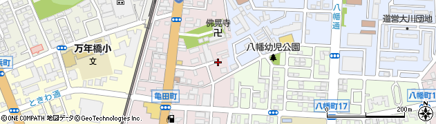 北海道函館市亀田町周辺の地図