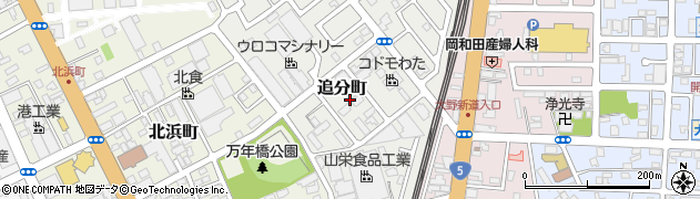 北海道函館市追分町周辺の地図