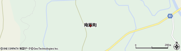 北海道函館市庵原町周辺の地図