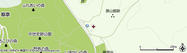 勝山館跡ガイダンス施設周辺の地図