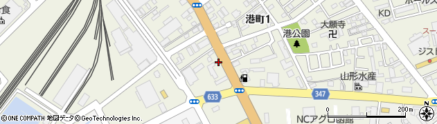 コバック　函館店周辺の地図