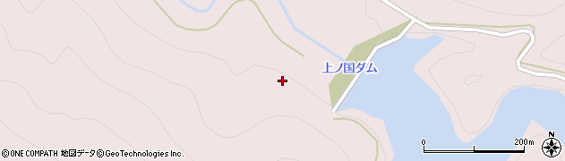 上ノ国ダム周辺の地図