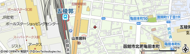 北海道函館市亀田本町54周辺の地図