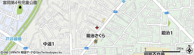 ピザテンフォー　函館中道店周辺の地図