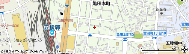 北海道函館市亀田本町48周辺の地図