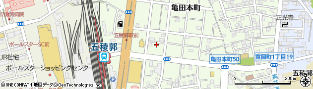 北海道函館市亀田本町47周辺の地図