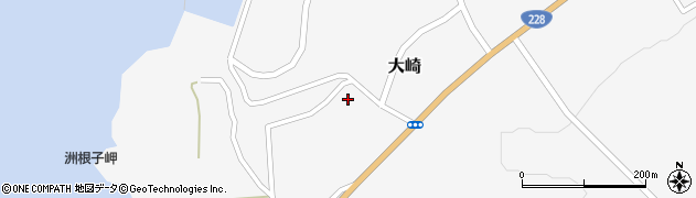 北海道上ノ国町（檜山郡）大崎周辺の地図