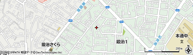 北海道函館市鍛治1丁目周辺の地図