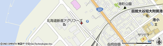 北海道函館市港町周辺の地図