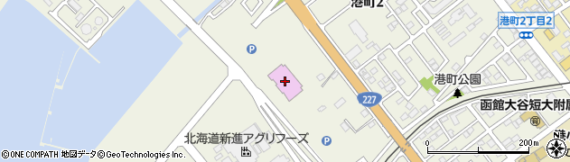 マルハン函館港店周辺の地図