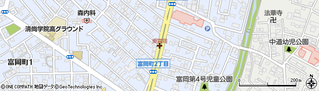 東富岡周辺の地図
