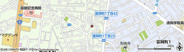 北海道函館市亀田本町22周辺の地図