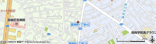北海道函館市亀田本町25周辺の地図
