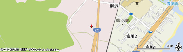 北海道北斗市柳沢周辺の地図