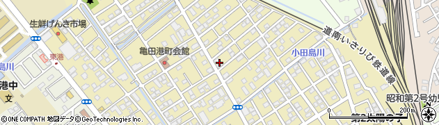 北海道函館市亀田港町周辺の地図