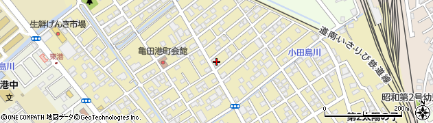 北海道函館市亀田港町周辺の地図