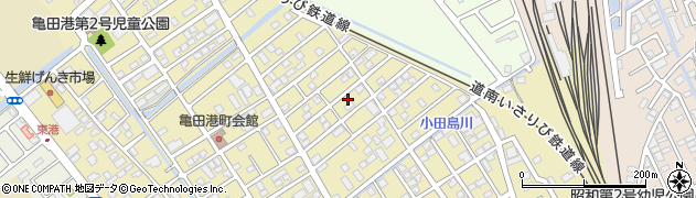 ハイツサワダ亀田港周辺の地図