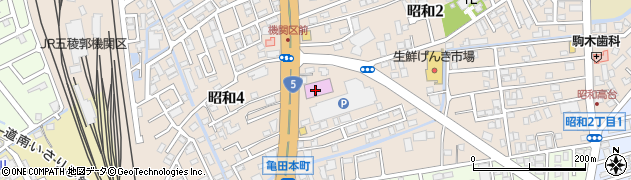 パチンコひまわり函館店周辺の地図