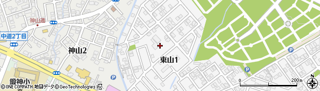 北海道函館市東山1丁目周辺の地図