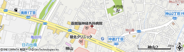 函館脳神経外科病院周辺の地図