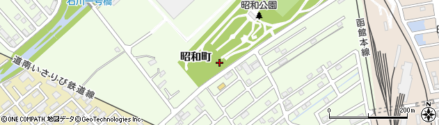 北海道函館市昭和町周辺の地図