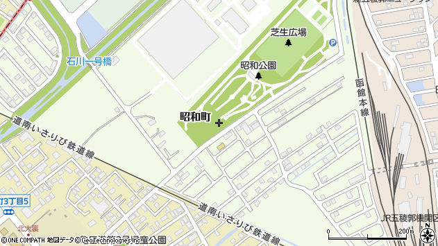 〒041-0823 北海道函館市昭和町の地図