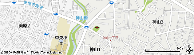 神山街区公園周辺の地図