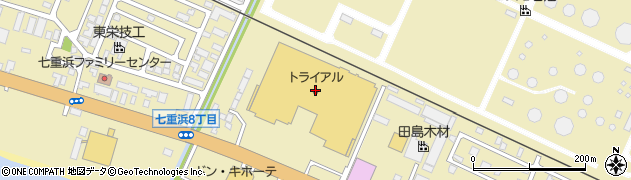 スーパーセンタートライアル上磯店周辺の地図