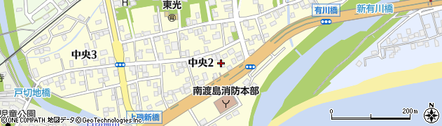 北海道北斗市中央周辺の地図